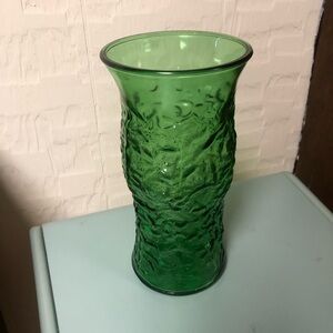 GREEN VINTAGE VASE BY E.O. BRODY